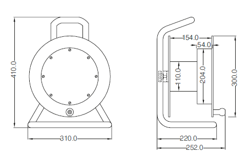 Signallampe Rote LED 82mm mit Rotationseffekt - Cablematic